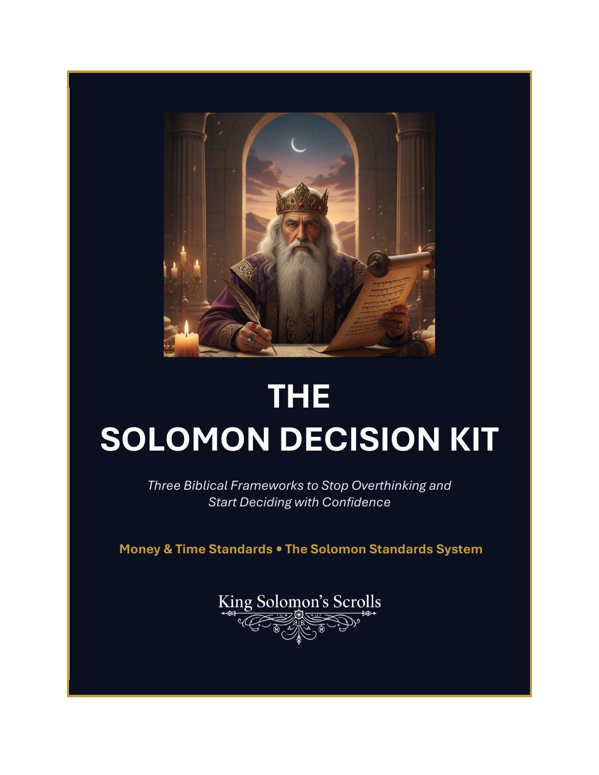 Actual preview from The Solomon Decision Kit