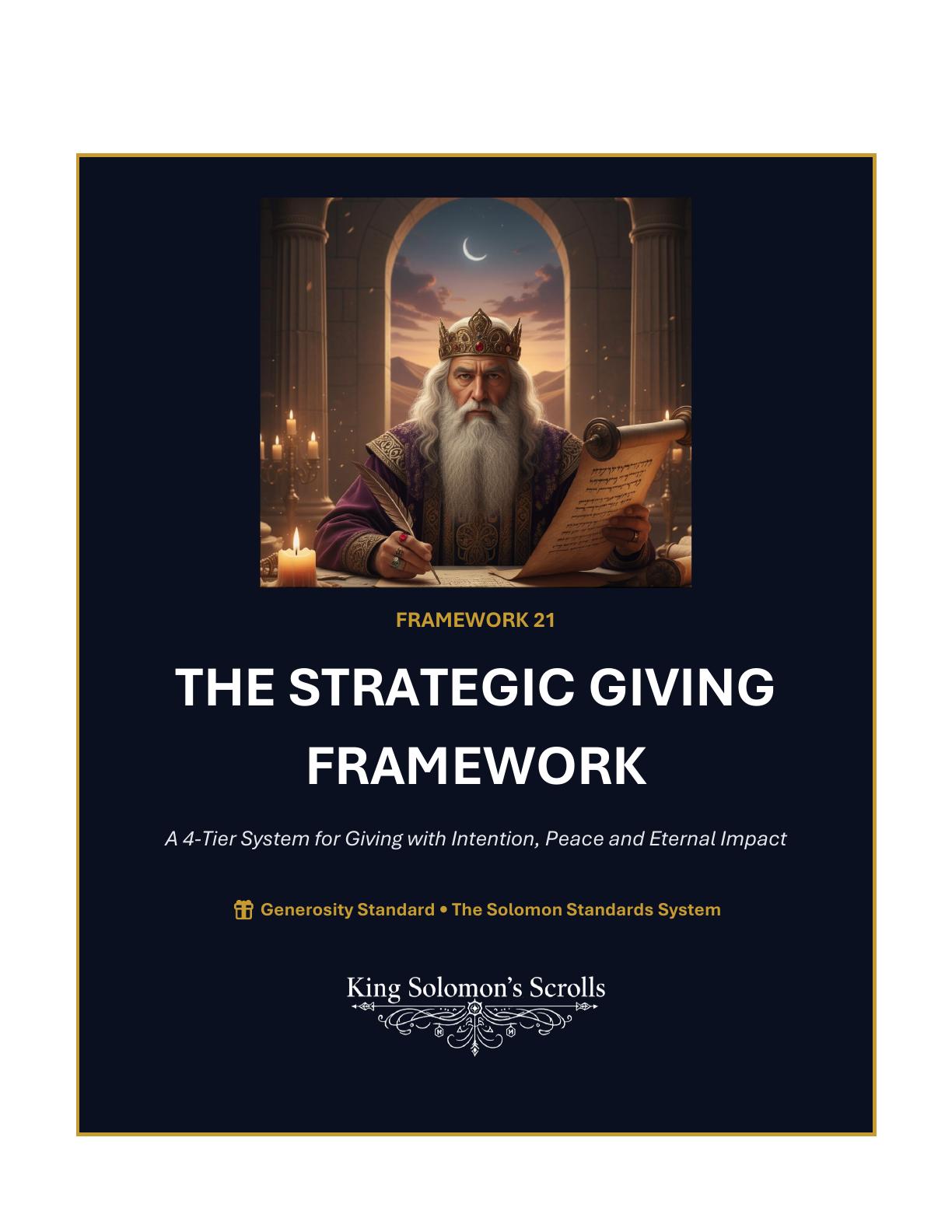 Actual preview from The Strategic Giving Framework